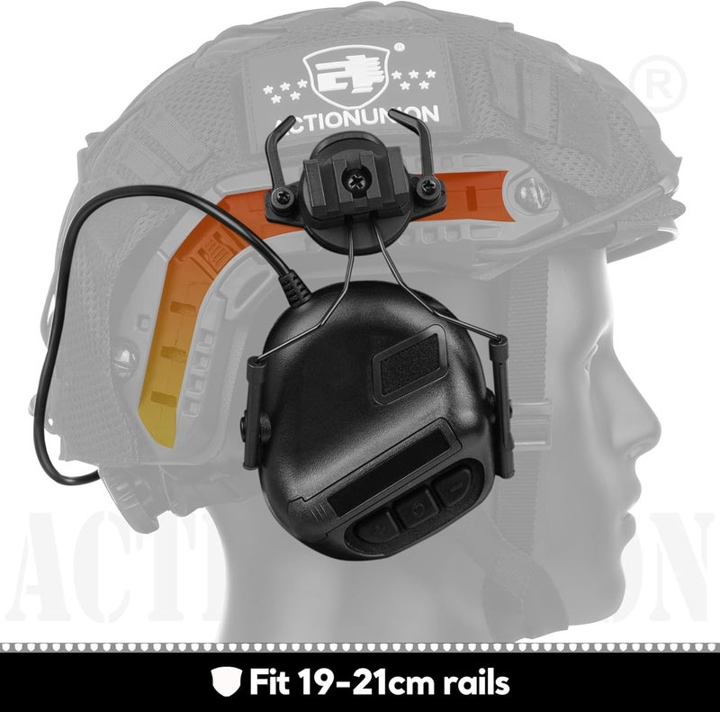 ACTIONUNION Tactical Headset for Airsoft Helmet No Noise Reduction - Image 2